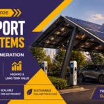 Solar carport mounting systems with EV charging and dual-use land for clean energy generation in 2026
