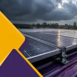 Monsoon-resistant solar mounting structure